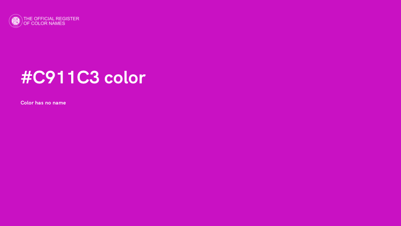 #C911C3 color image