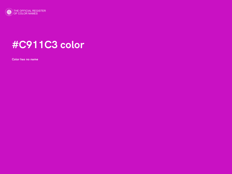 #C911C3 color image