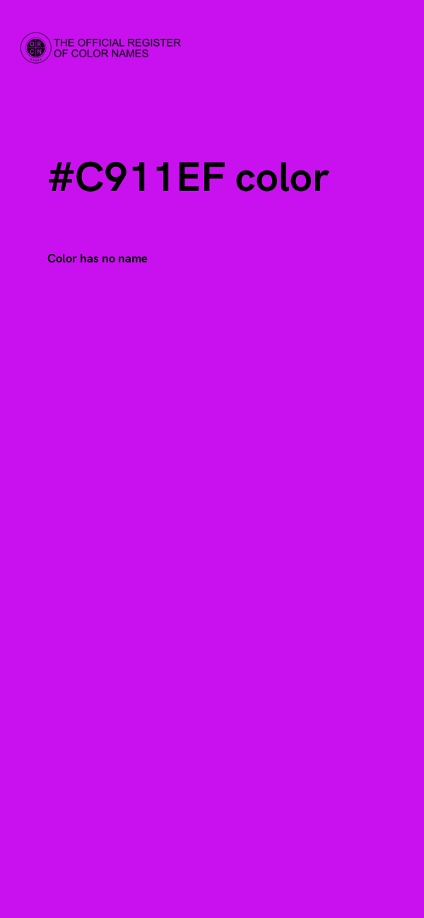 #C911EF color image