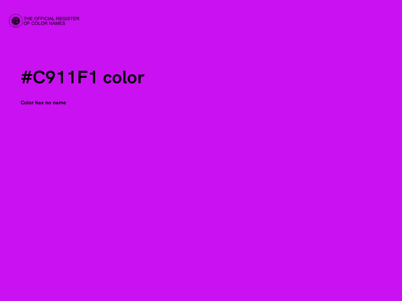 #C911F1 color image