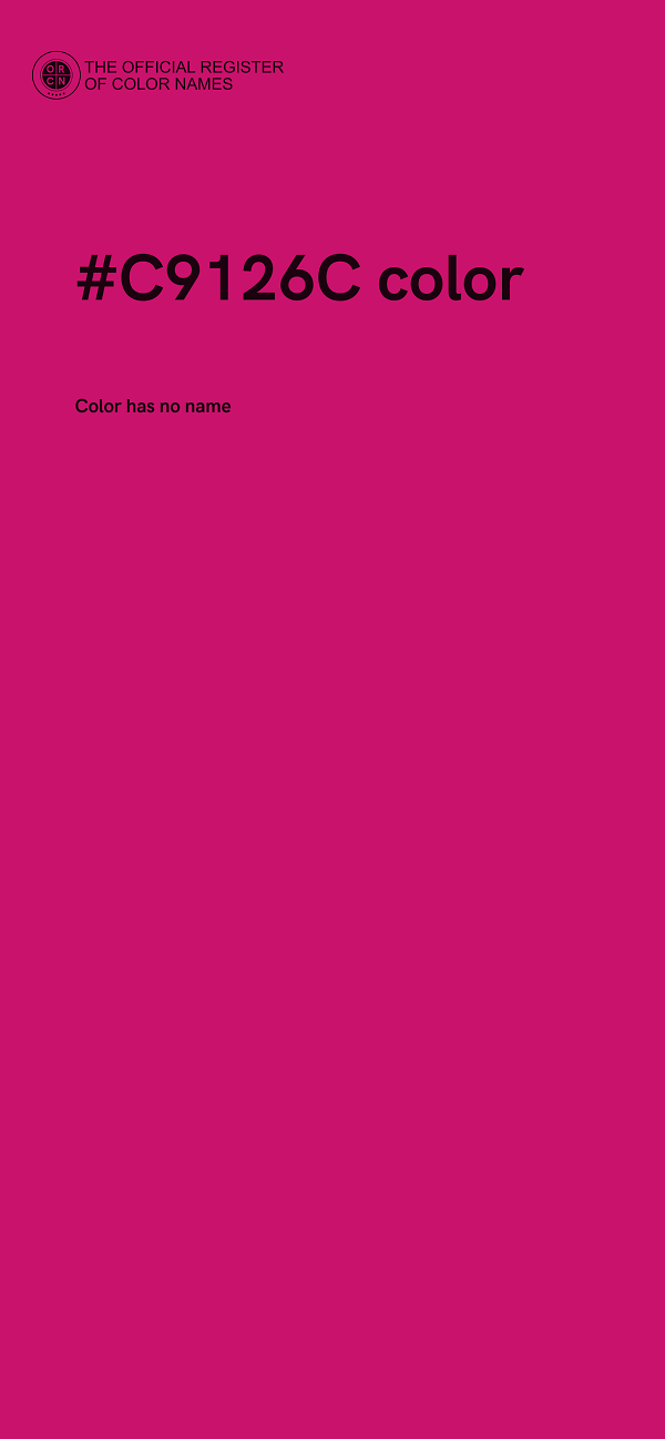 #C9126C color image