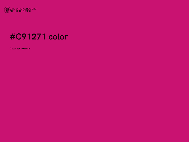 #C91271 color image