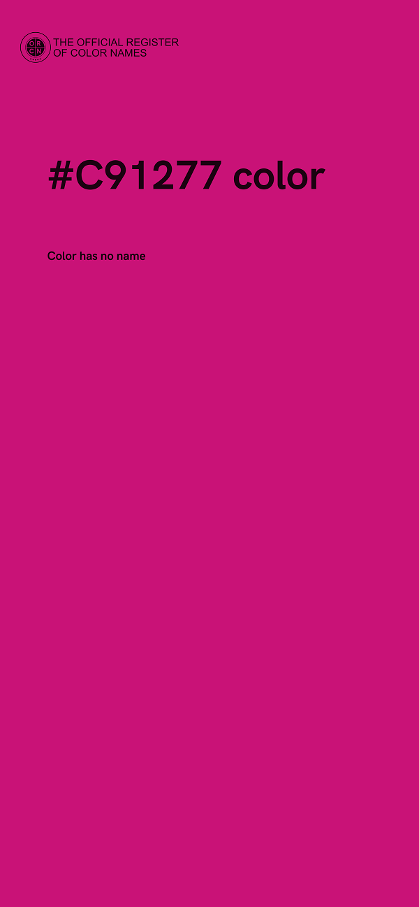 #C91277 color image