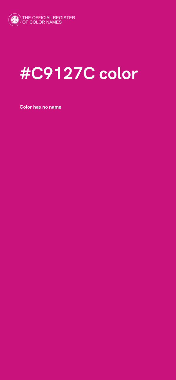 #C9127C color image