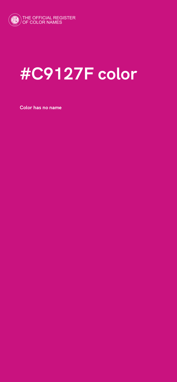 #C9127F color image