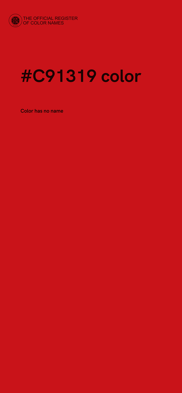 #C91319 color image