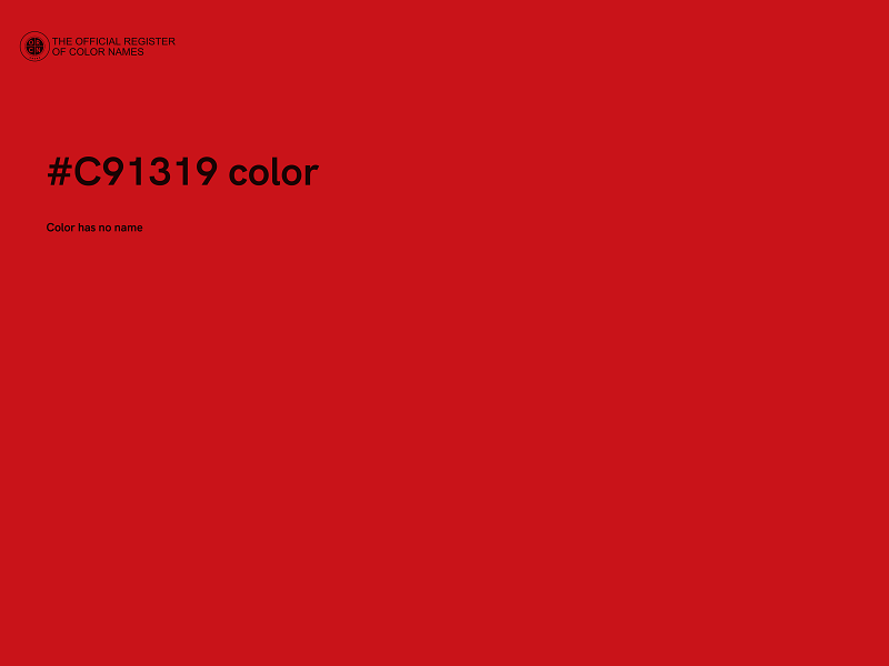 #C91319 color image