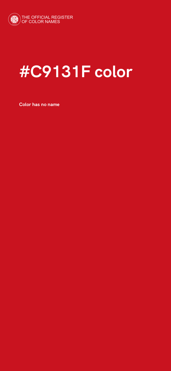 #C9131F color image