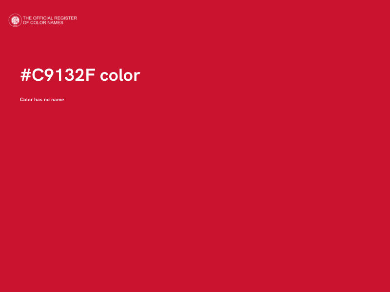 #C9132F color image