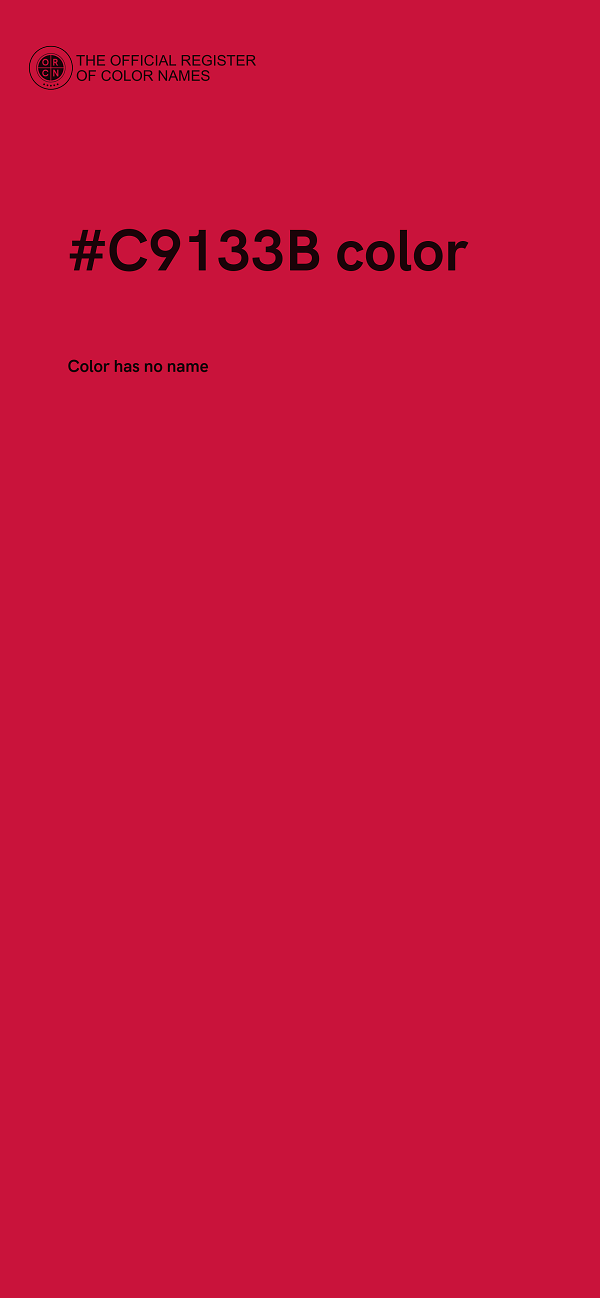 #C9133B color image