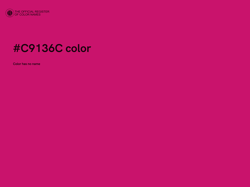 #C9136C color image