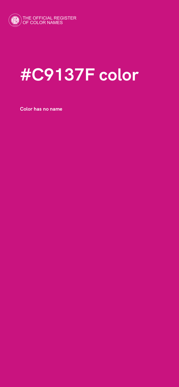 #C9137F color image