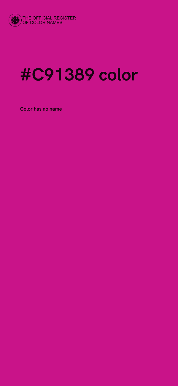 #C91389 color image