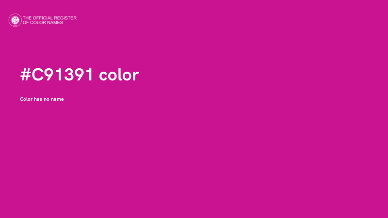 #C91391 color image