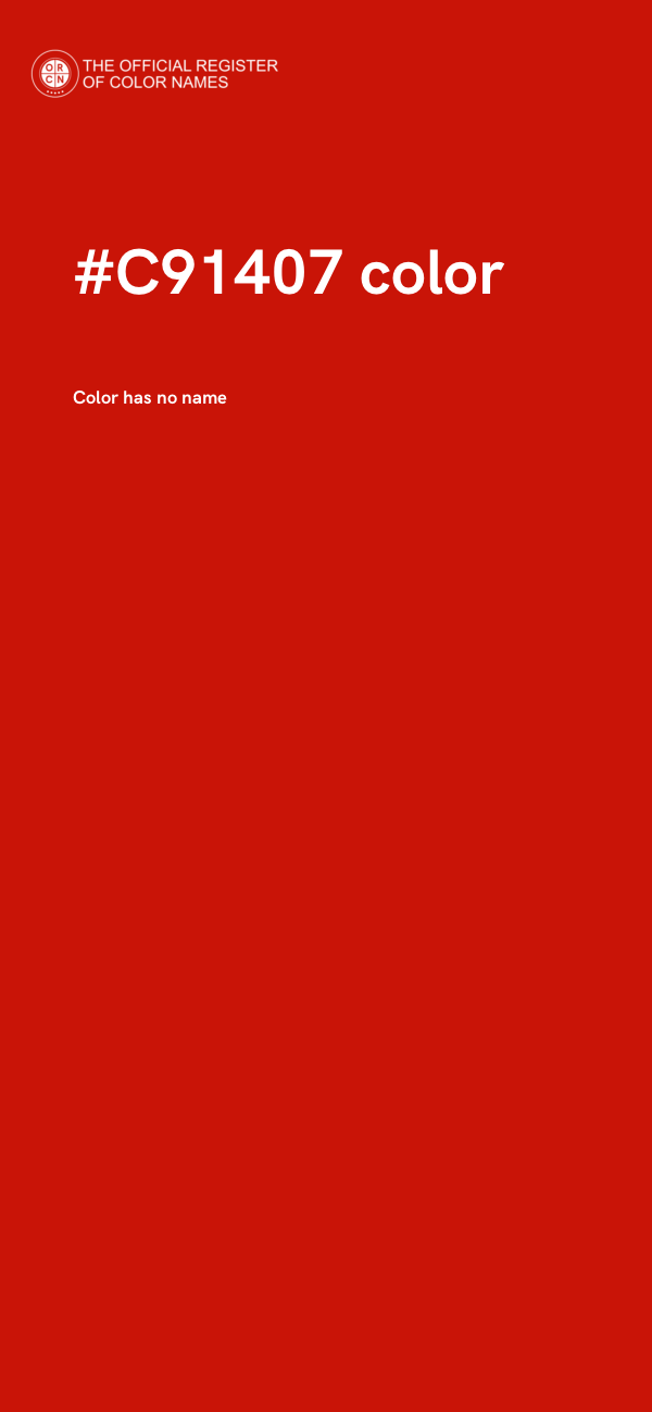 #C91407 color image