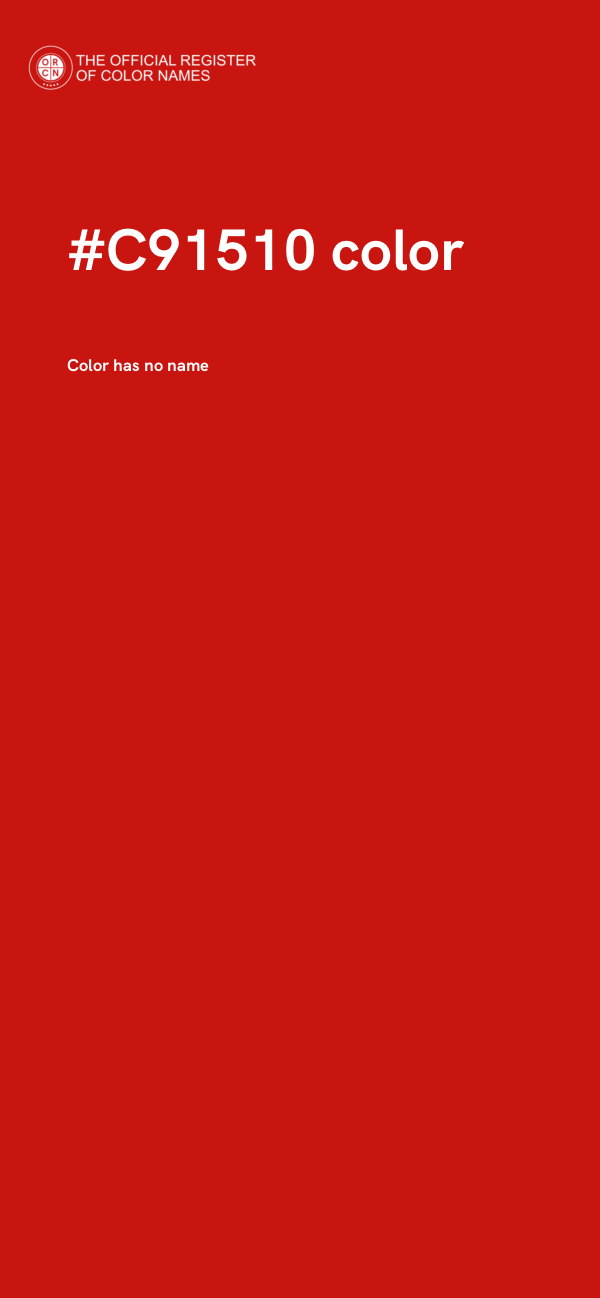 #C91510 color image