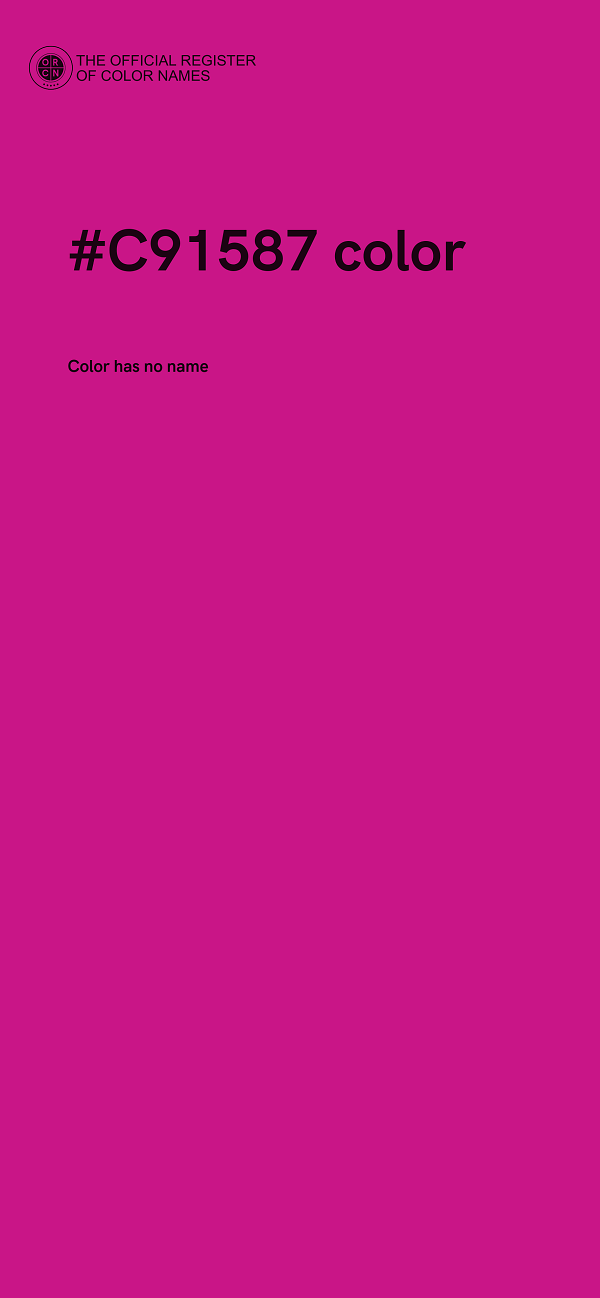 #C91587 color image