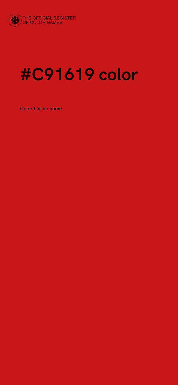 #C91619 color image