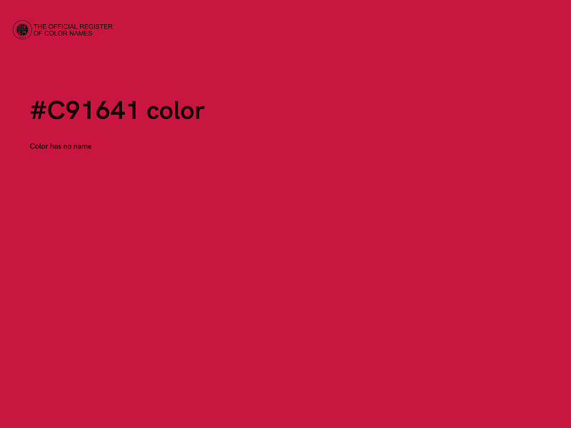 #C91641 color image