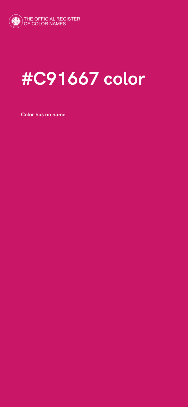 #C91667 color image