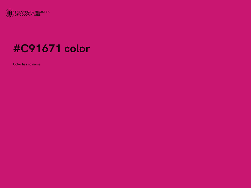 #C91671 color image