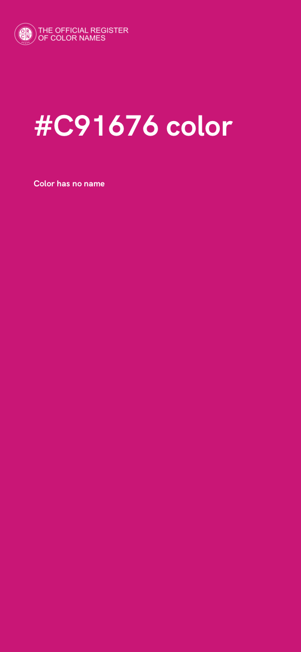 #C91676 color image