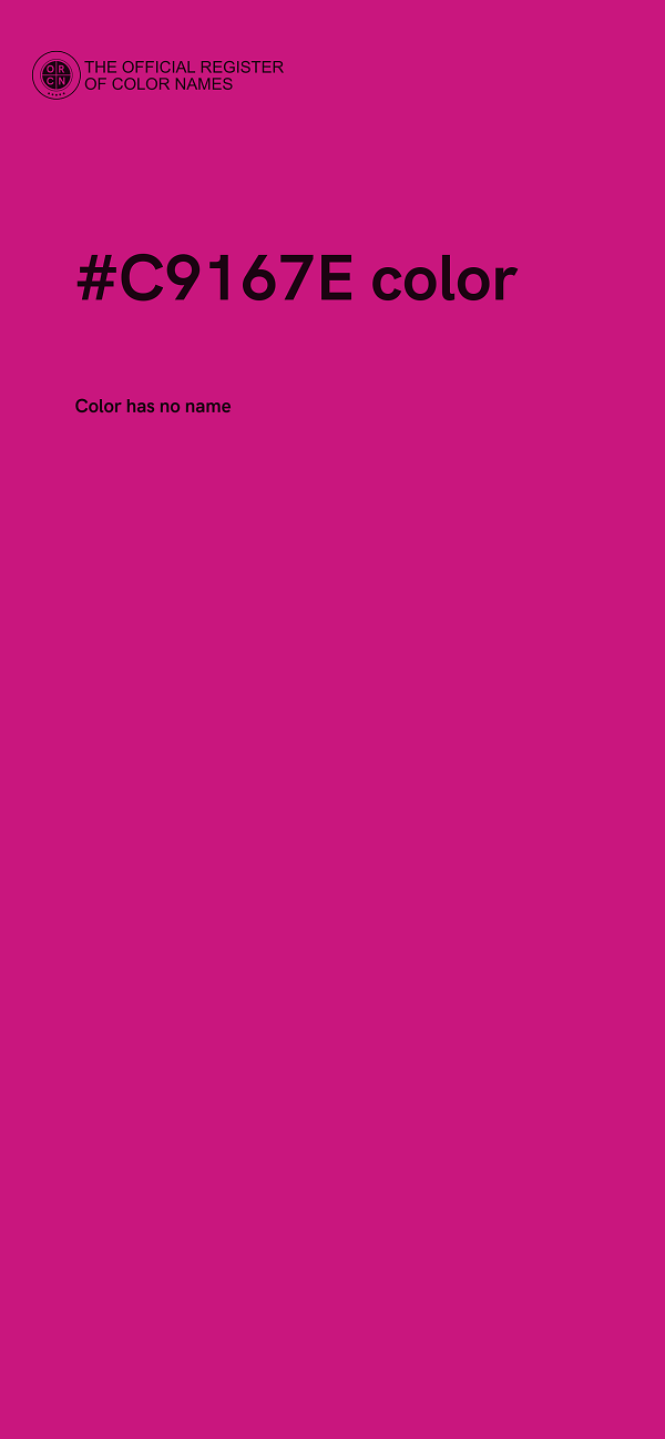 #C9167E color image