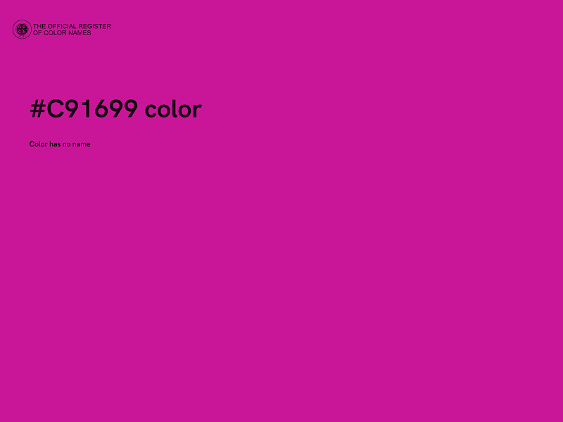 #C91699 color image