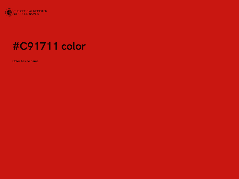 #C91711 color image
