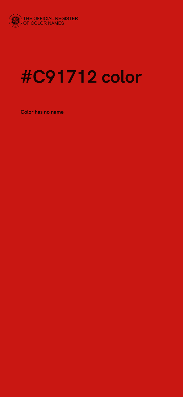 #C91712 color image