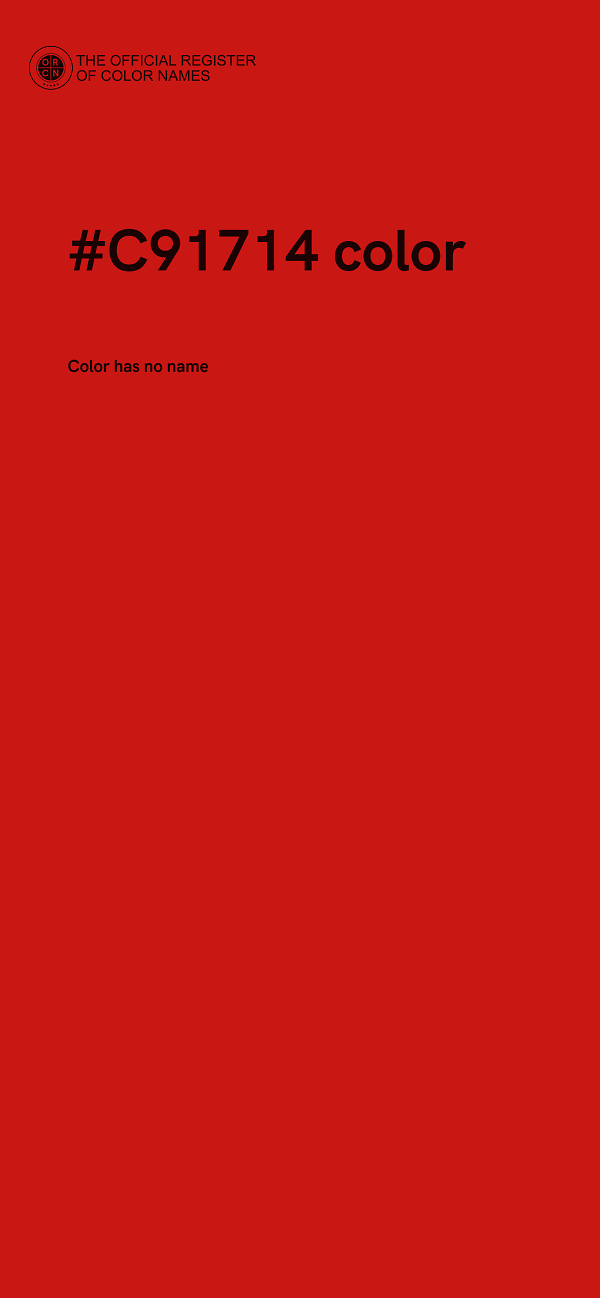 #C91714 color image