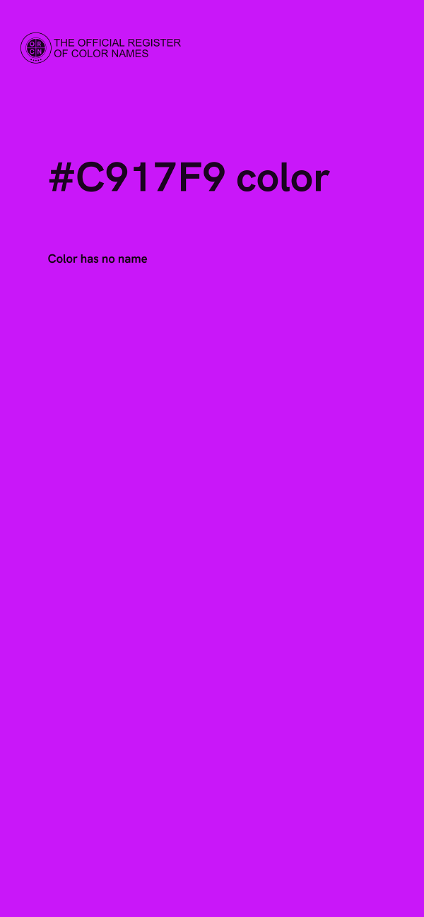 #C917F9 color image