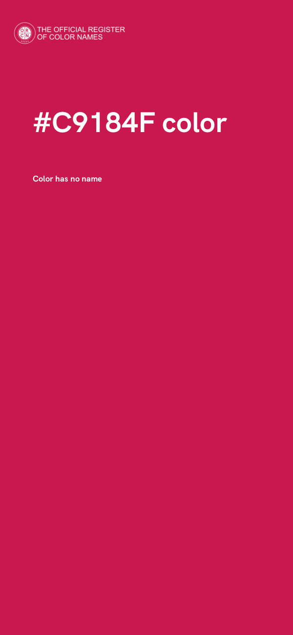 #C9184F color image