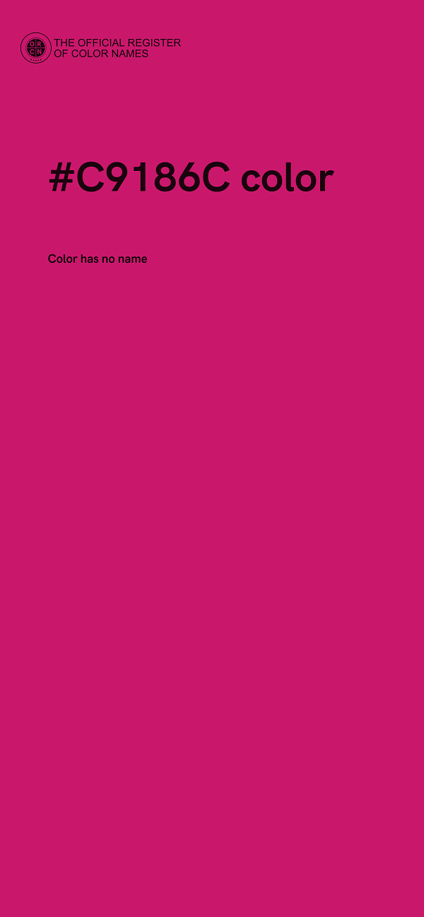 #C9186C color image