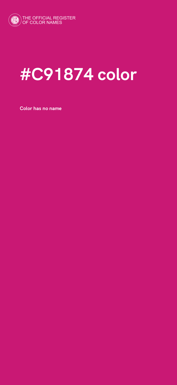 #C91874 color image