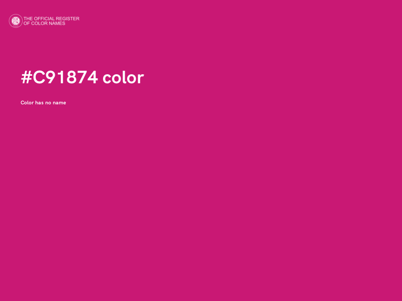 #C91874 color image