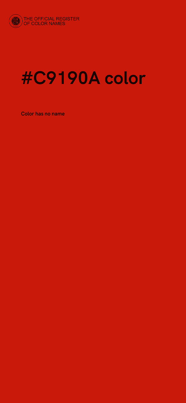 #C9190A color image