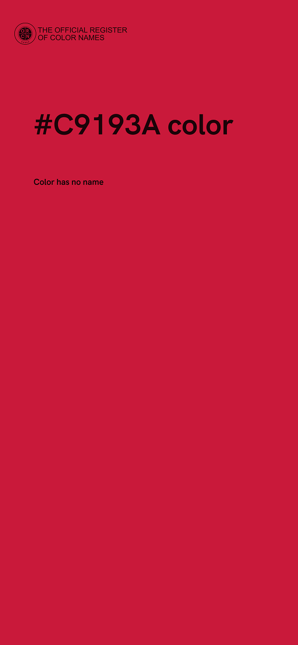 #C9193A color image