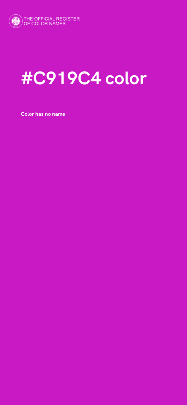 #C919C4 color image