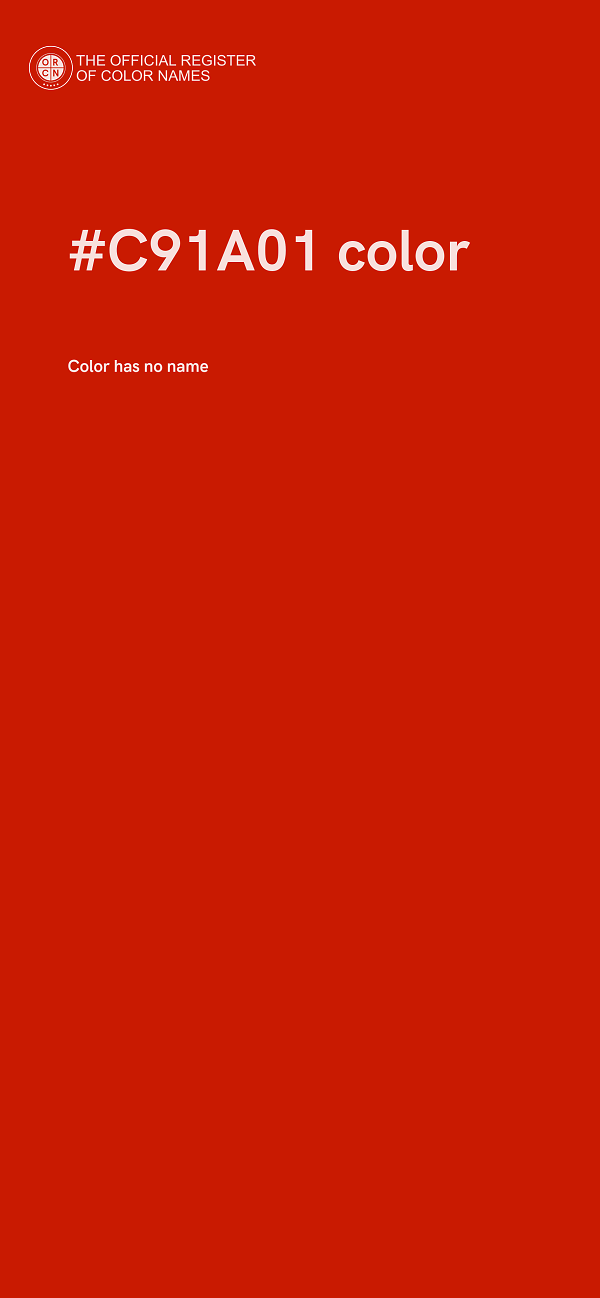 #C91A01 color image