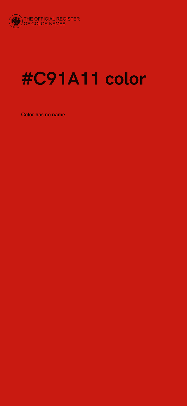 #C91A11 color image