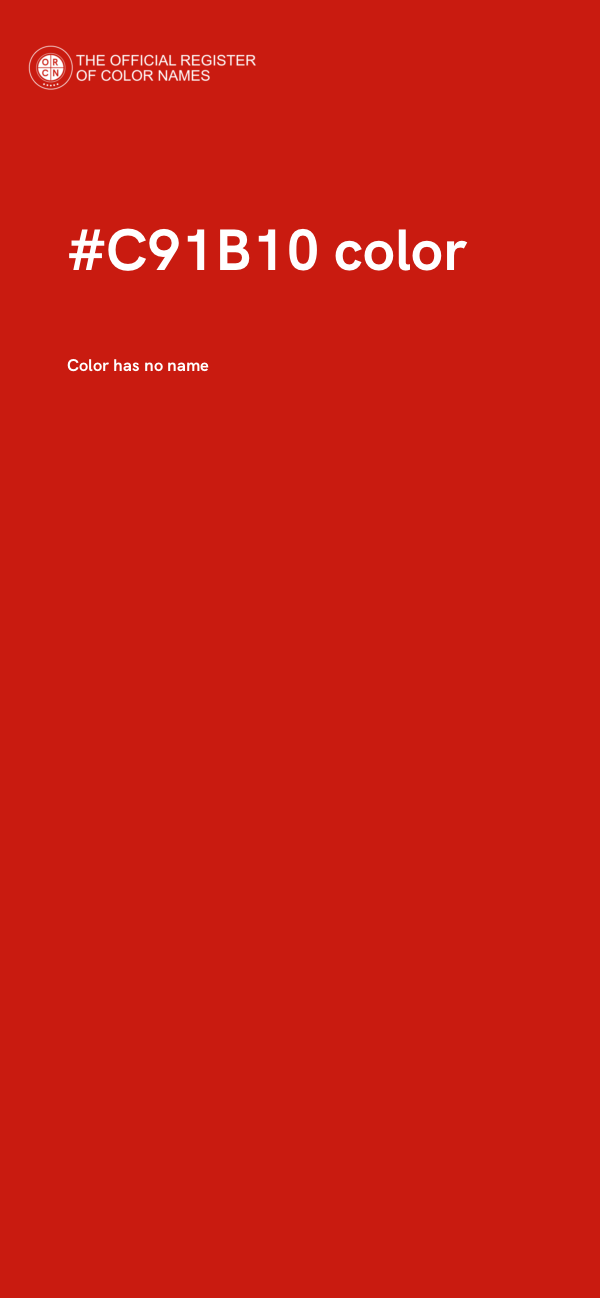 #C91B10 color image