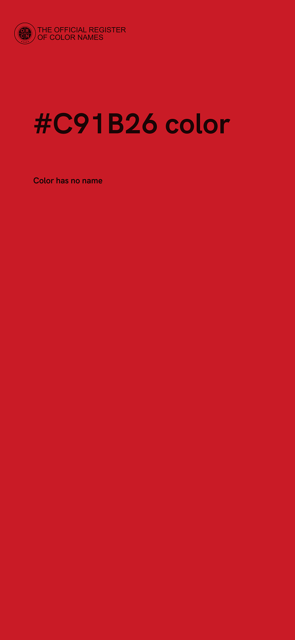 #C91B26 color image