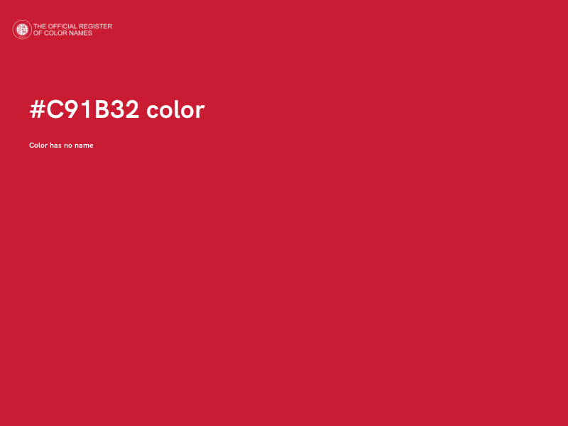 #C91B32 color image