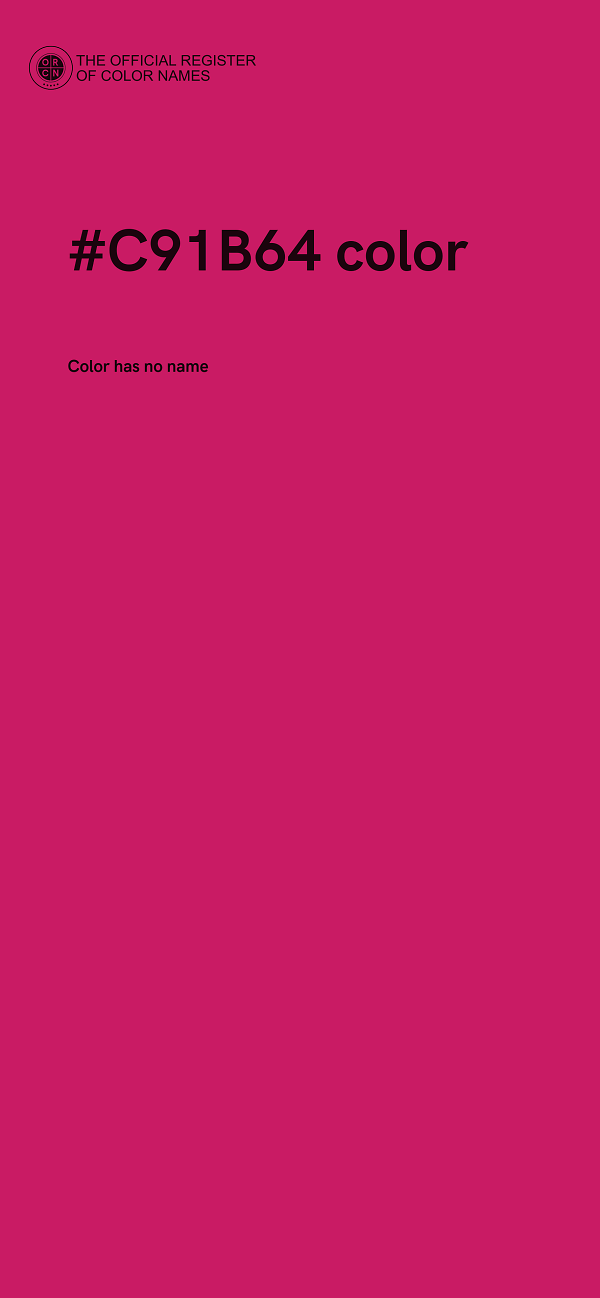 #C91B64 color image