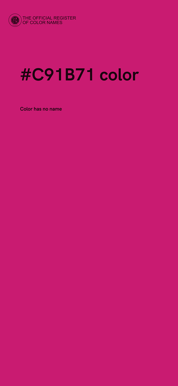 #C91B71 color image
