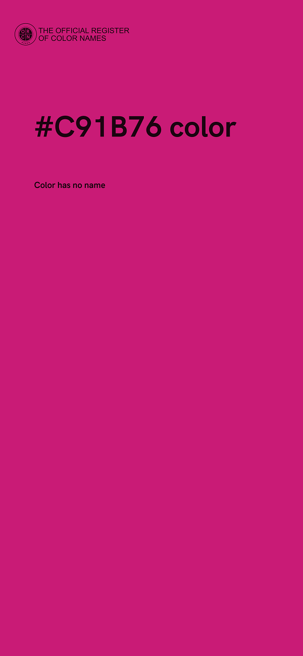 #C91B76 color image