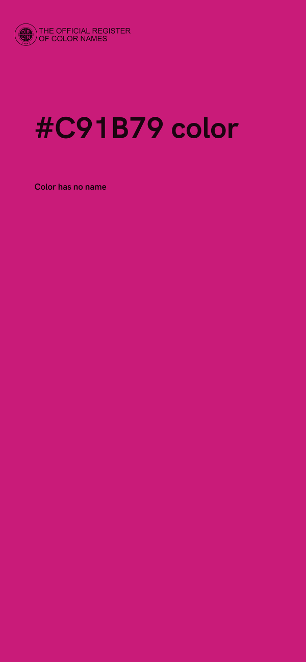 #C91B79 color image