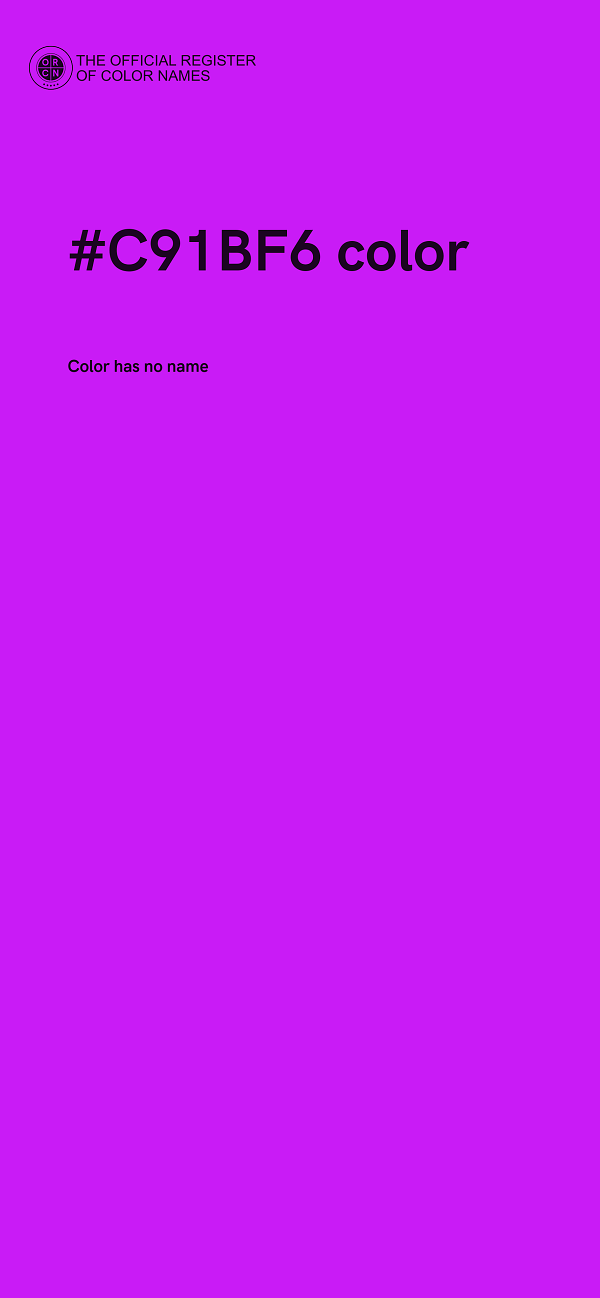 #C91BF6 color image