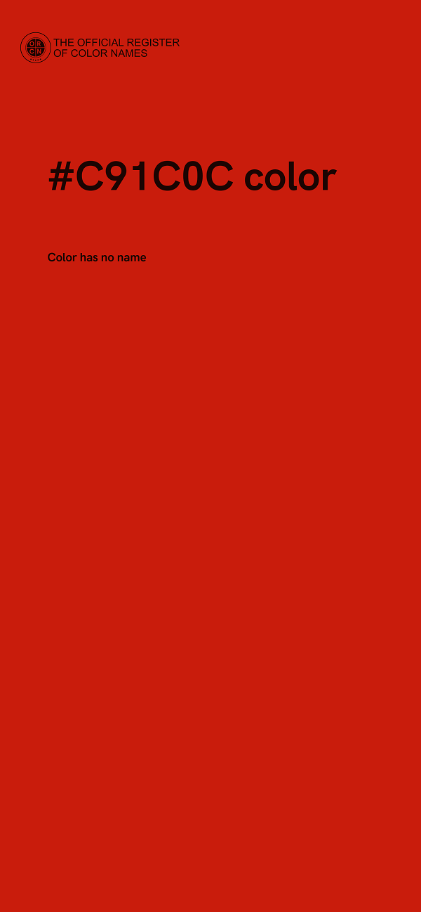 #C91C0C color image